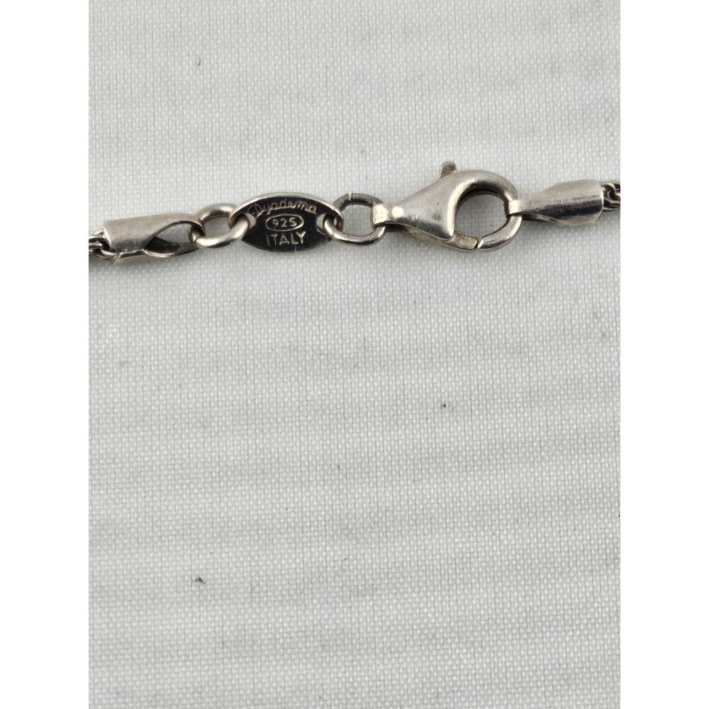 Ladies Dyadema 925 Sterling Silver Italy Vintage 7.25 " Rope Bracelet Petite - Picture 4 of 8
